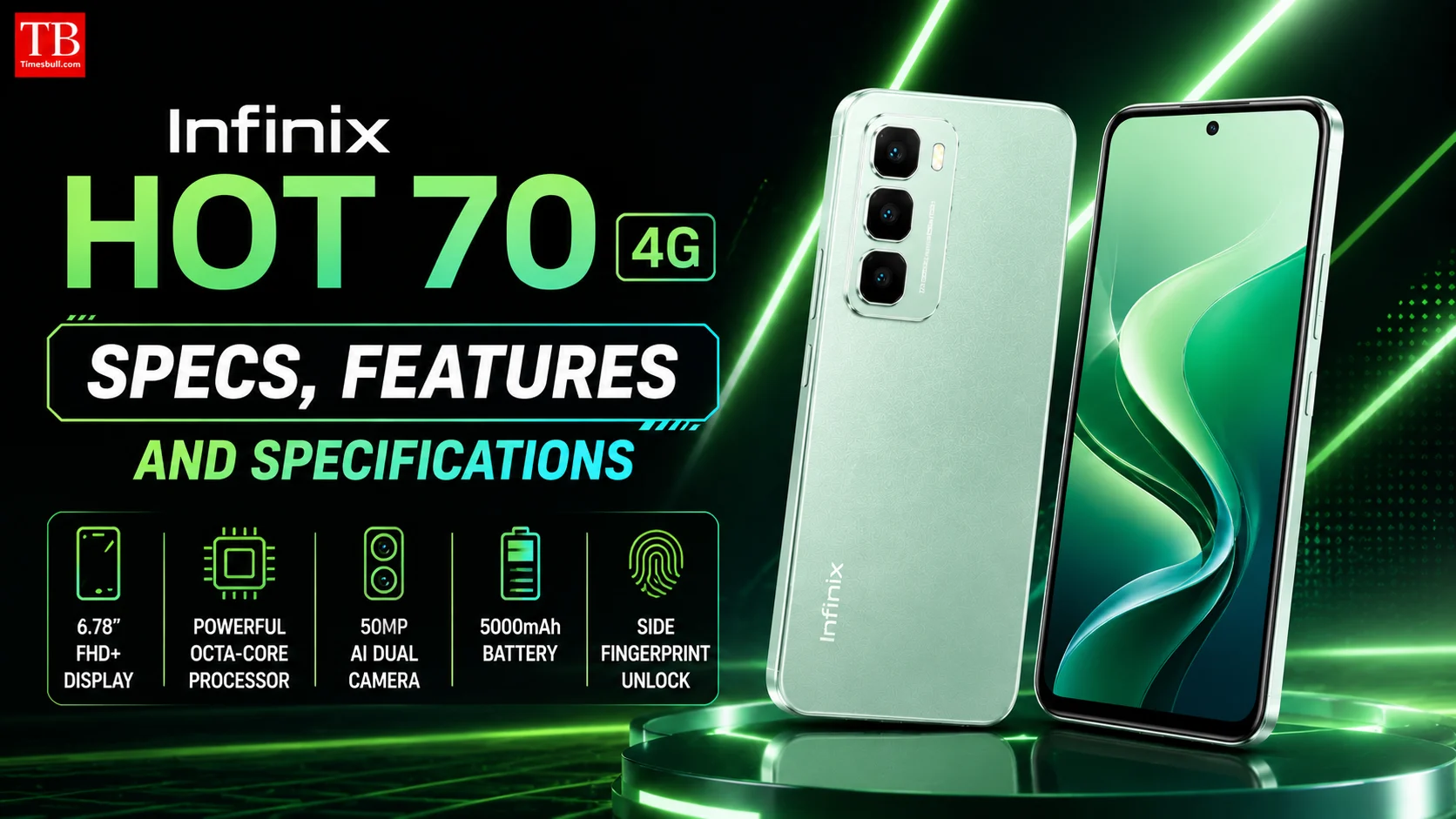 Infinix Hot 70.4 G Specs, features and specifications