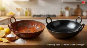 Iron Kadai Rust Removal