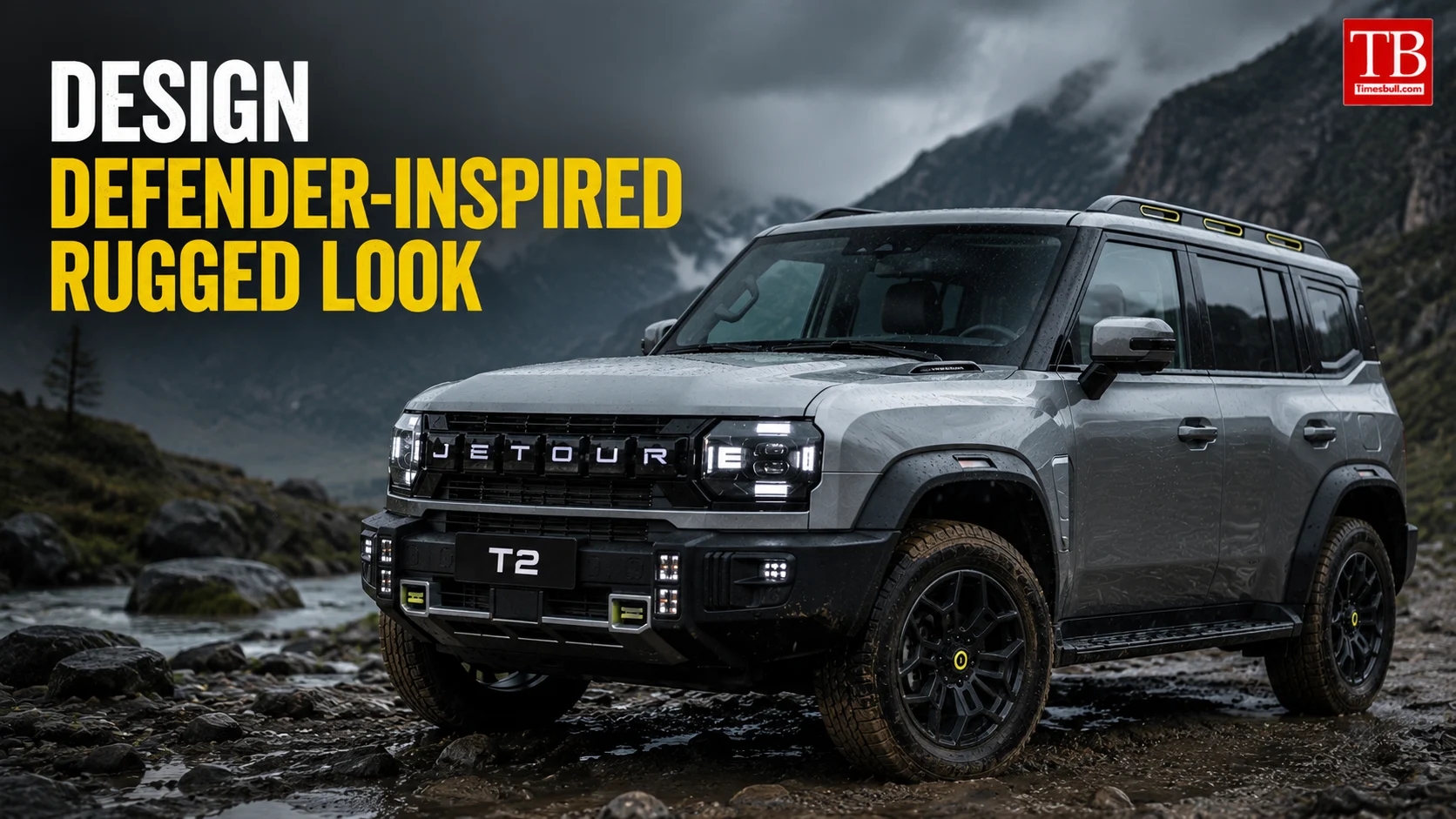 Design - Defender-inspired rugged look