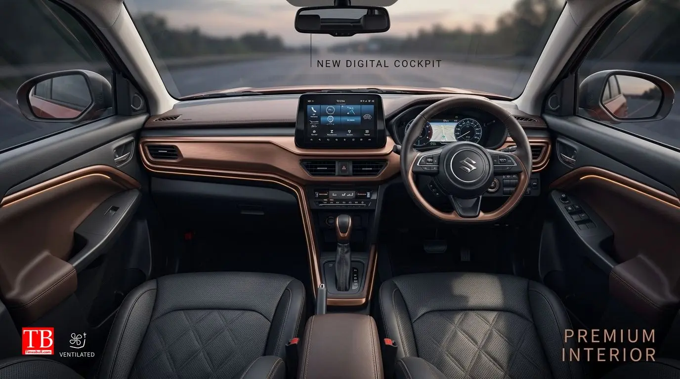 The Maruti Brezza facelift comes with premium interior upgrades