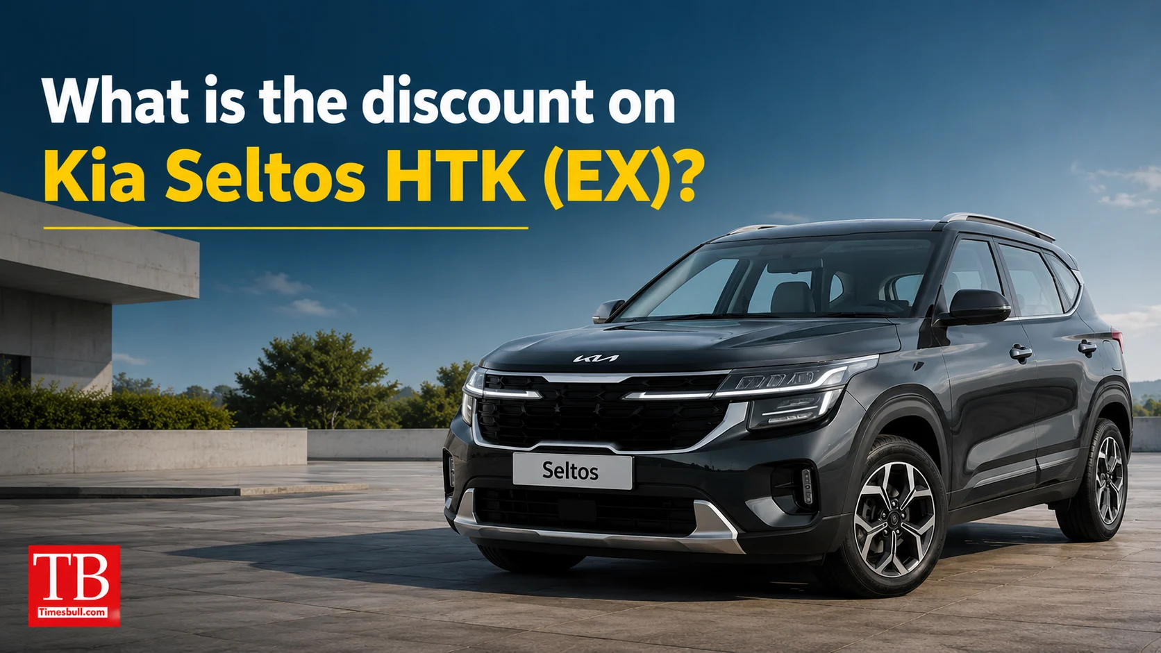 What is the discount on Kia Seltos HTK (EX)?