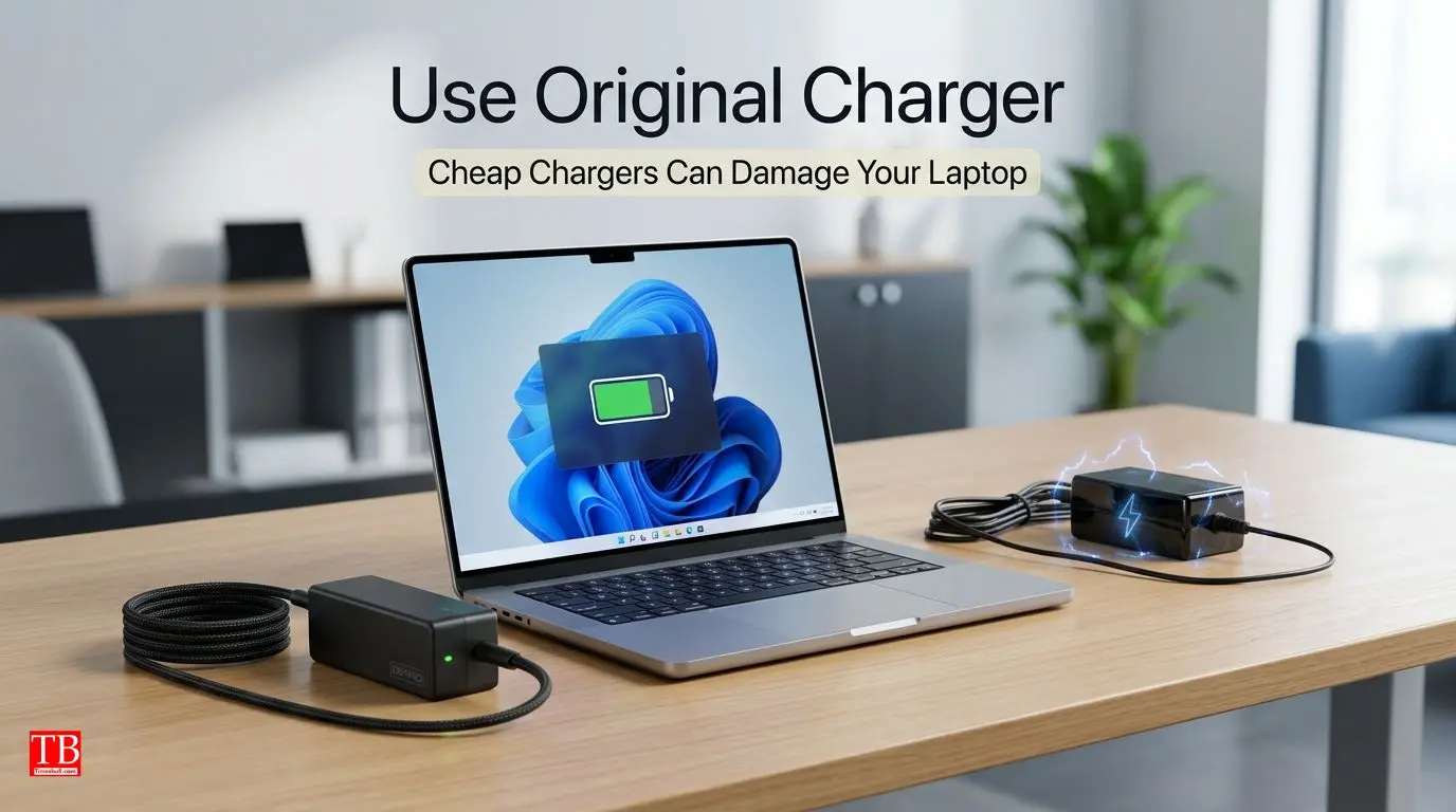 Using cheap or counterfeit chargers
