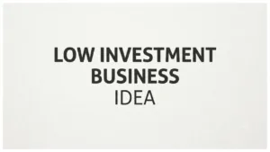 Low-Investment Business Ideas –