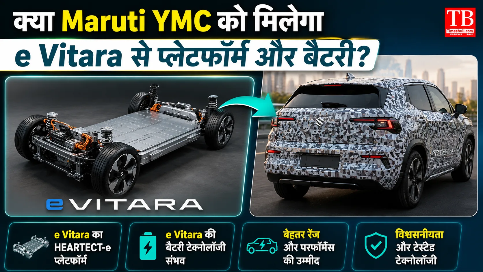 क्या E Vitara से मिलेगा प्लेटफॉर्म और बैटरी?