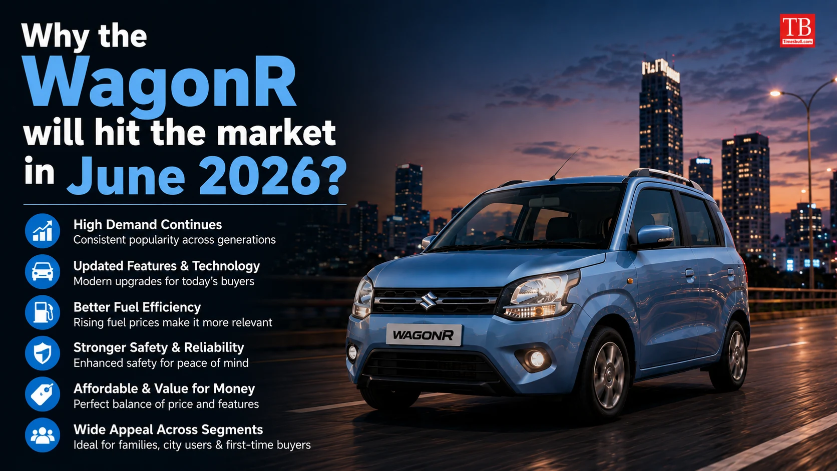 Why the WagonR will hit the market in June 2026?