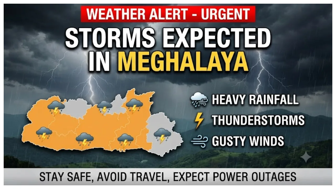 Storms Expected in Meghalaya