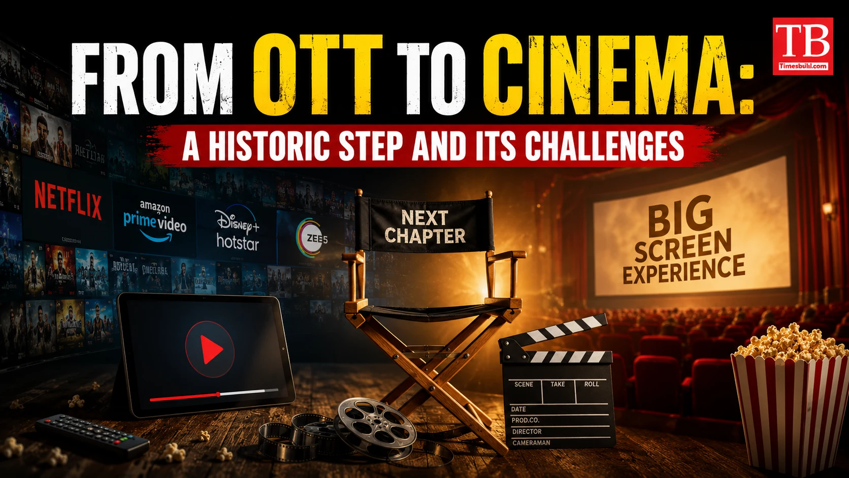 From OTT to Cinema: A historic step and its challenges