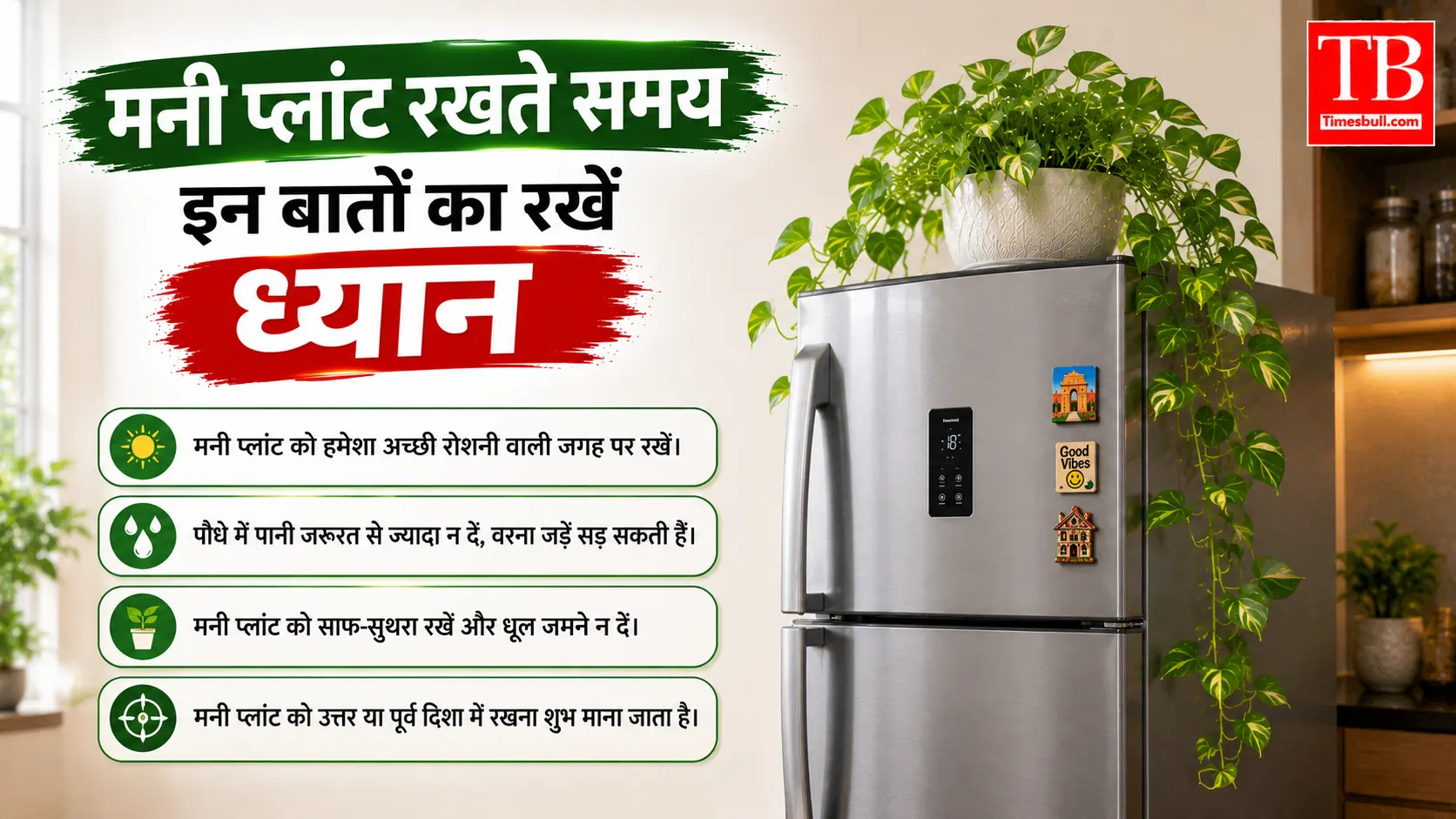 मनी प्लांट रखते समय इन बातों का रखें ध्यान