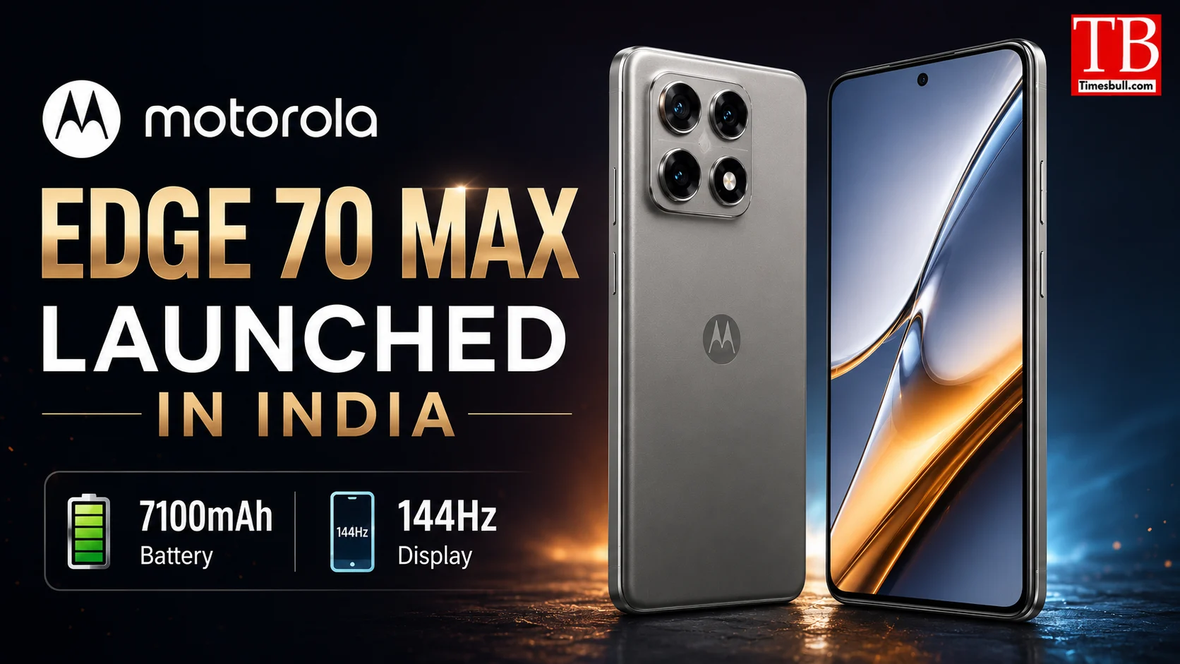Motorola Edge 70 Max launched in India