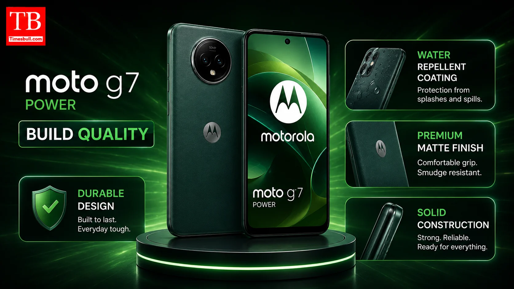 Moto G7 Power build quality