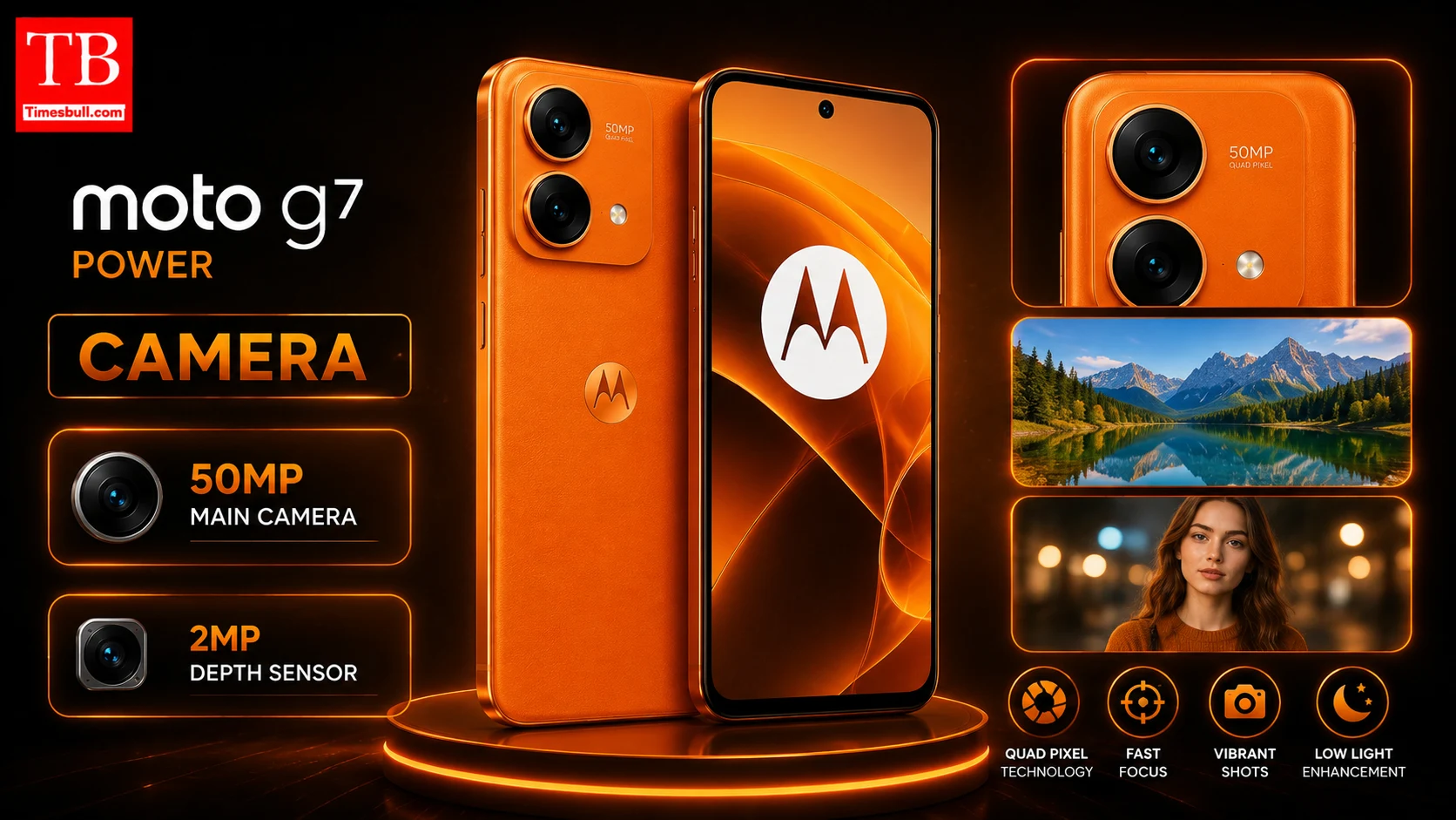 The Moto G7 Power camera.