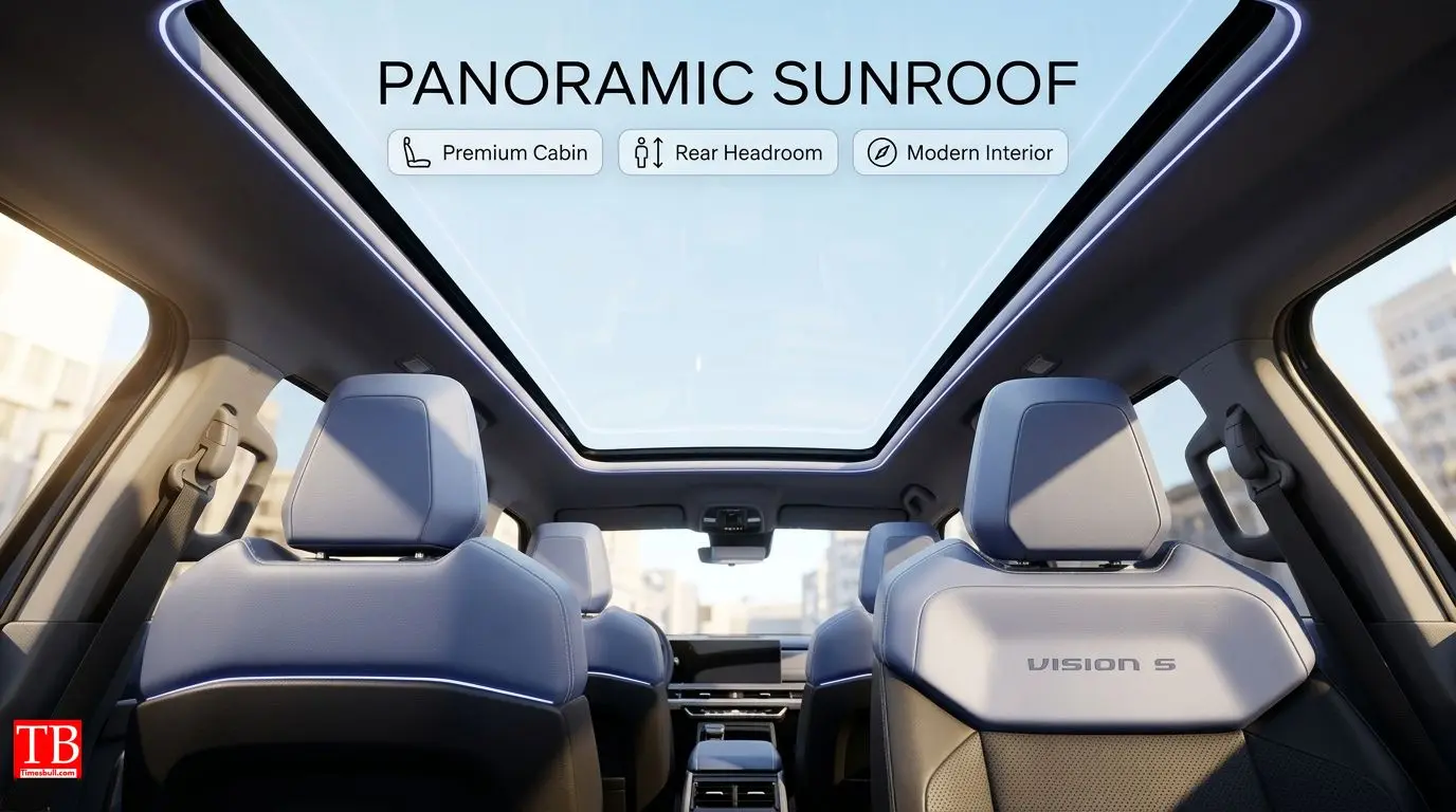 Panoramic sunroof and special knob