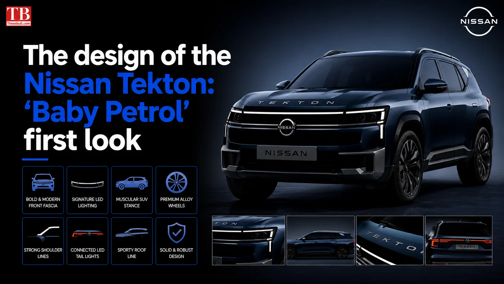 The design of the Nissan Tekton: 'Baby Petrol 'first look