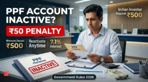 PPF Account Inactive Rules: