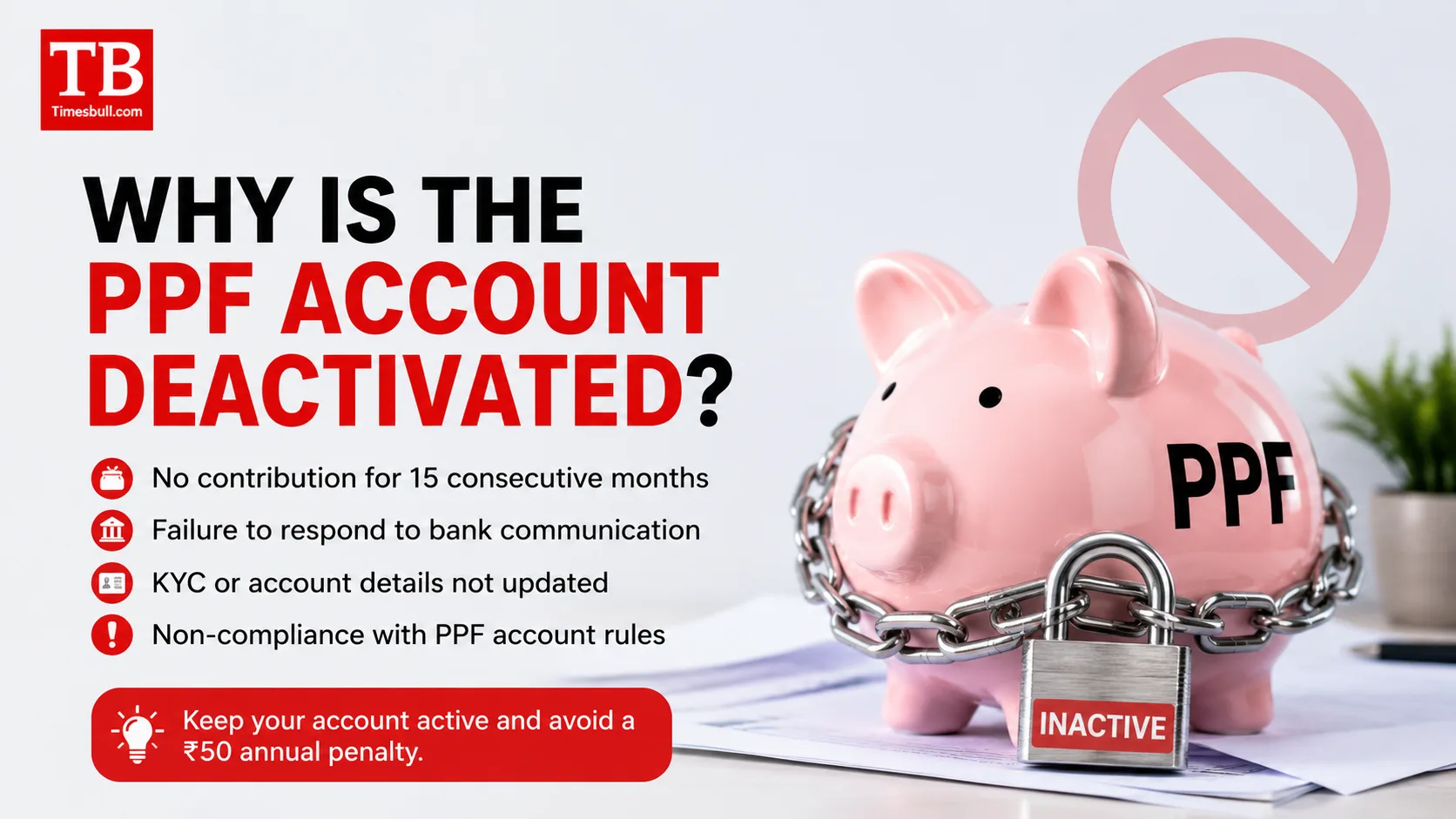 Why is the PPF account deactivated?