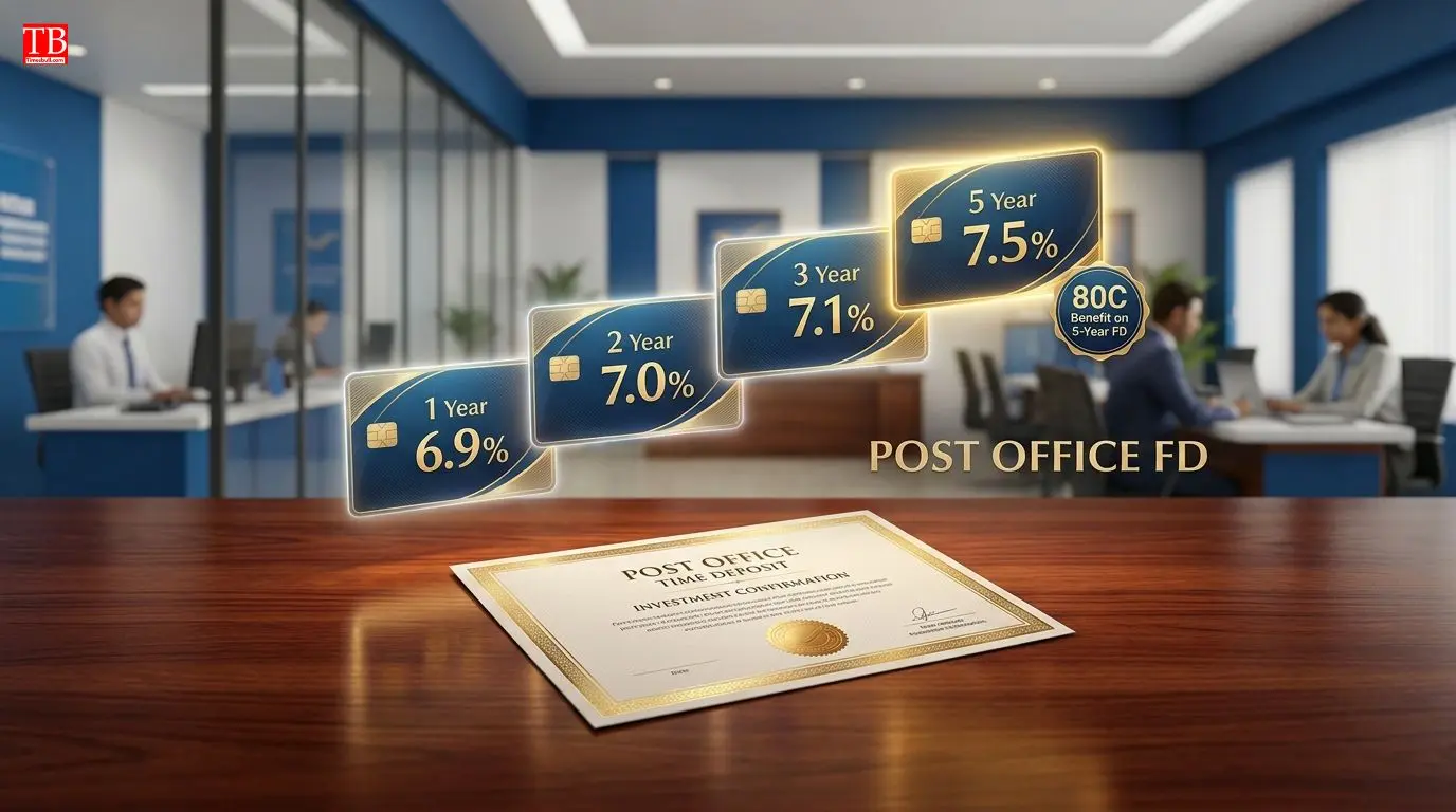Different tenures and interest rates of post office FDs