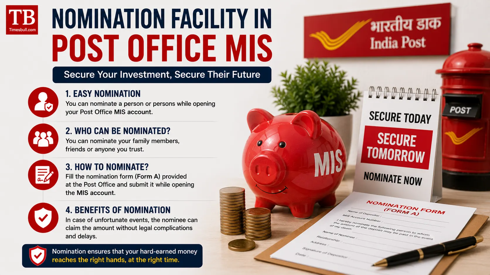 Nomination facility in Post Office MIS