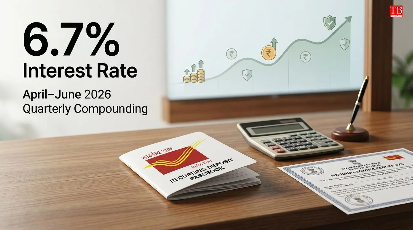 How much is the interest rate on Post Office RD?&hellip;