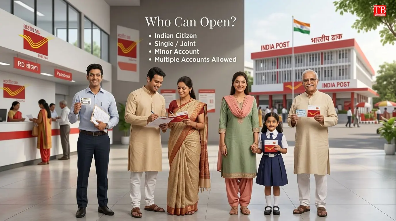 Who can open a post office RD account? (Eligibility)