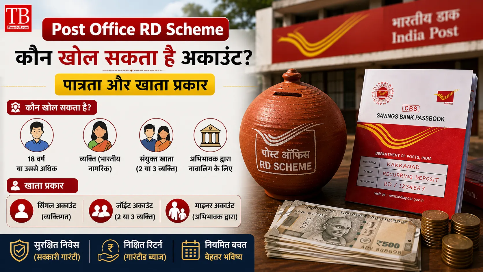 कौन खोल सकता है अकाउंट? पात्रता और खाता प्रकार