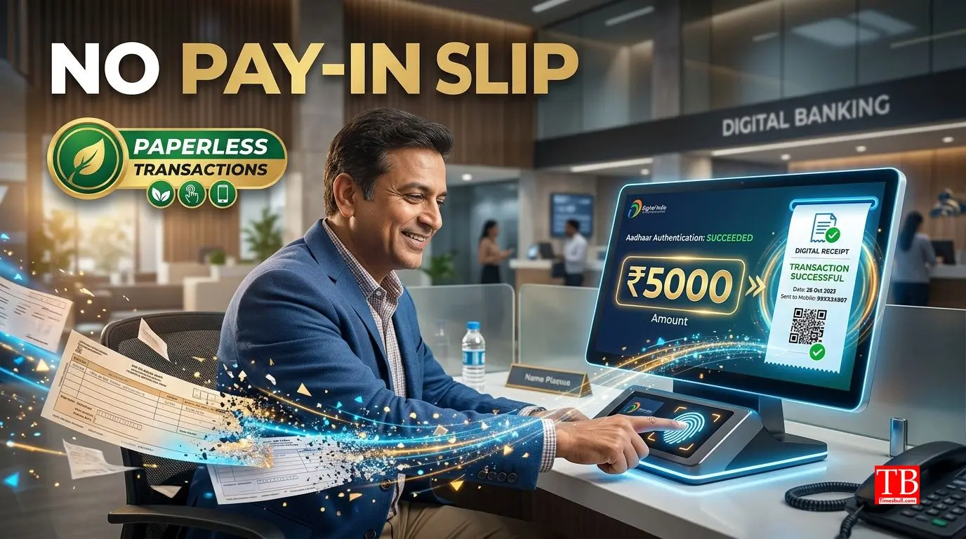 Paperless transactions Pay-in-slip is no longer required