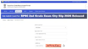 RPSC 2nd Grade Exam