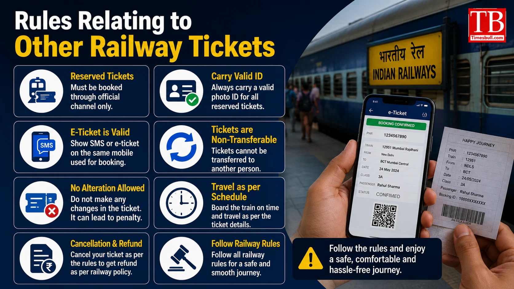 Rules Relating to Other Railway Tickets