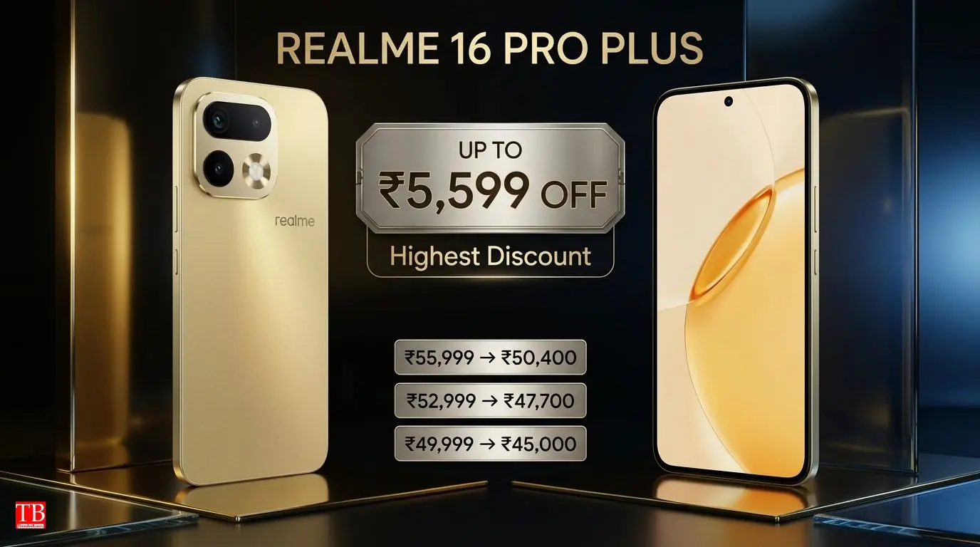 Realme 16 Pro Plus 5G: Up to ₹5,599 Discount