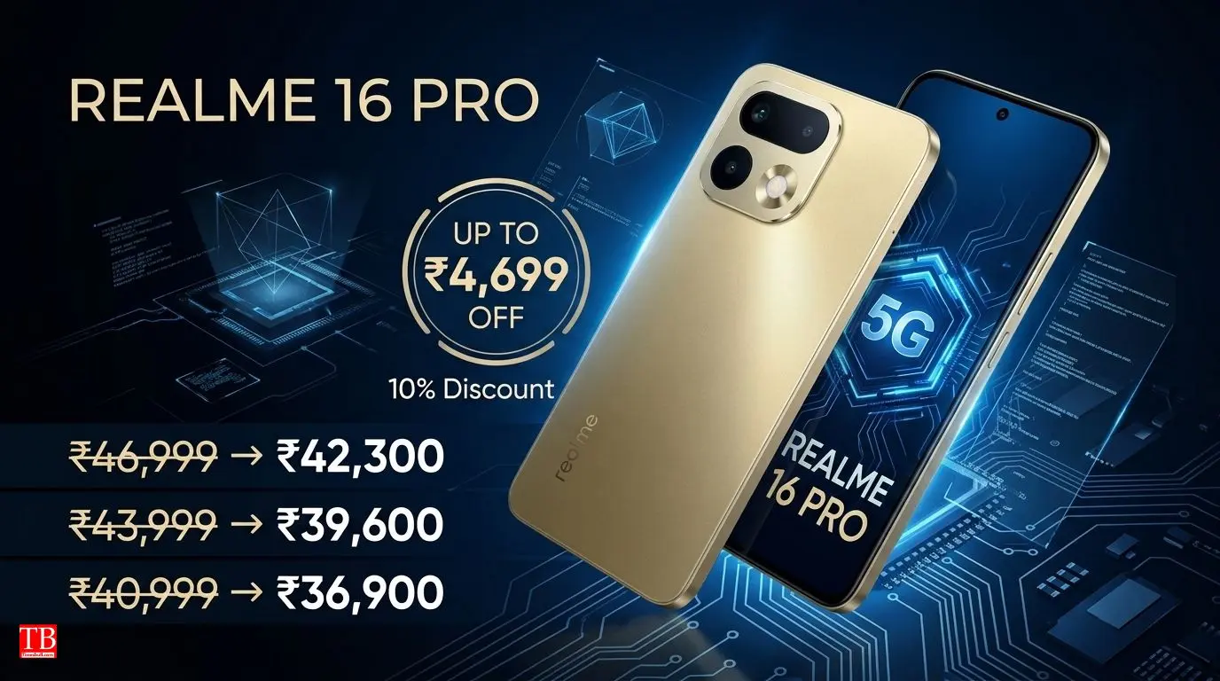Realme 16 Pro 5G: Up to ₹4,699 Discount