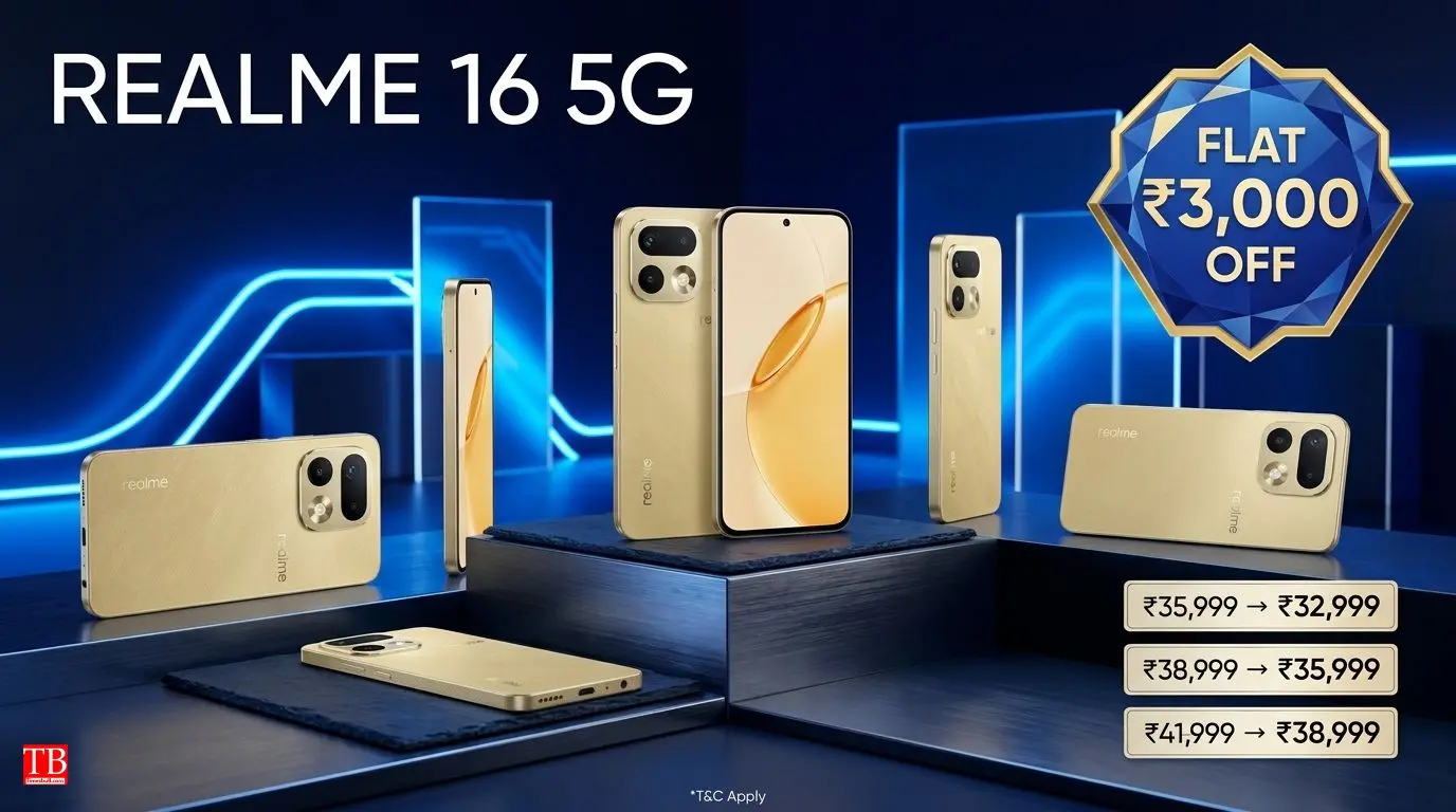 Realme 16 5G: ₹3,000 Flat Discount