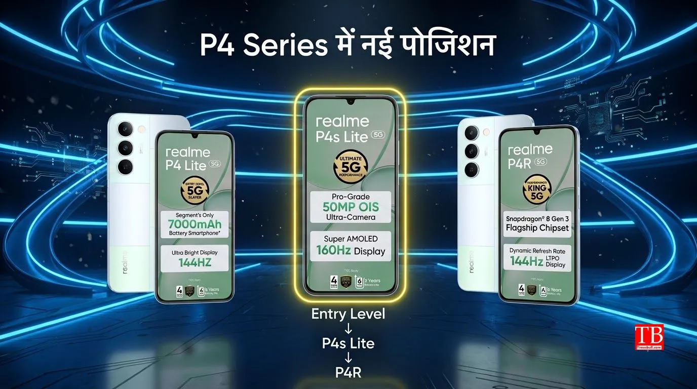 बाजार में Realme P4s Lite की स्थिति