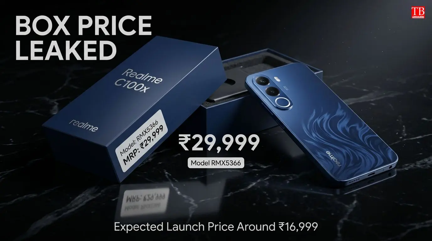 Realme C100x leaked box price and model number
