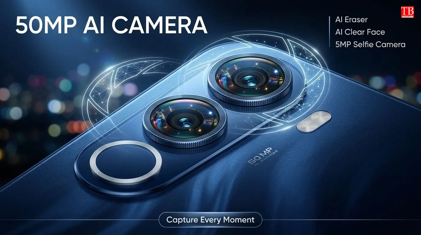 The camera... 50MP AI camera and 5MP front camera