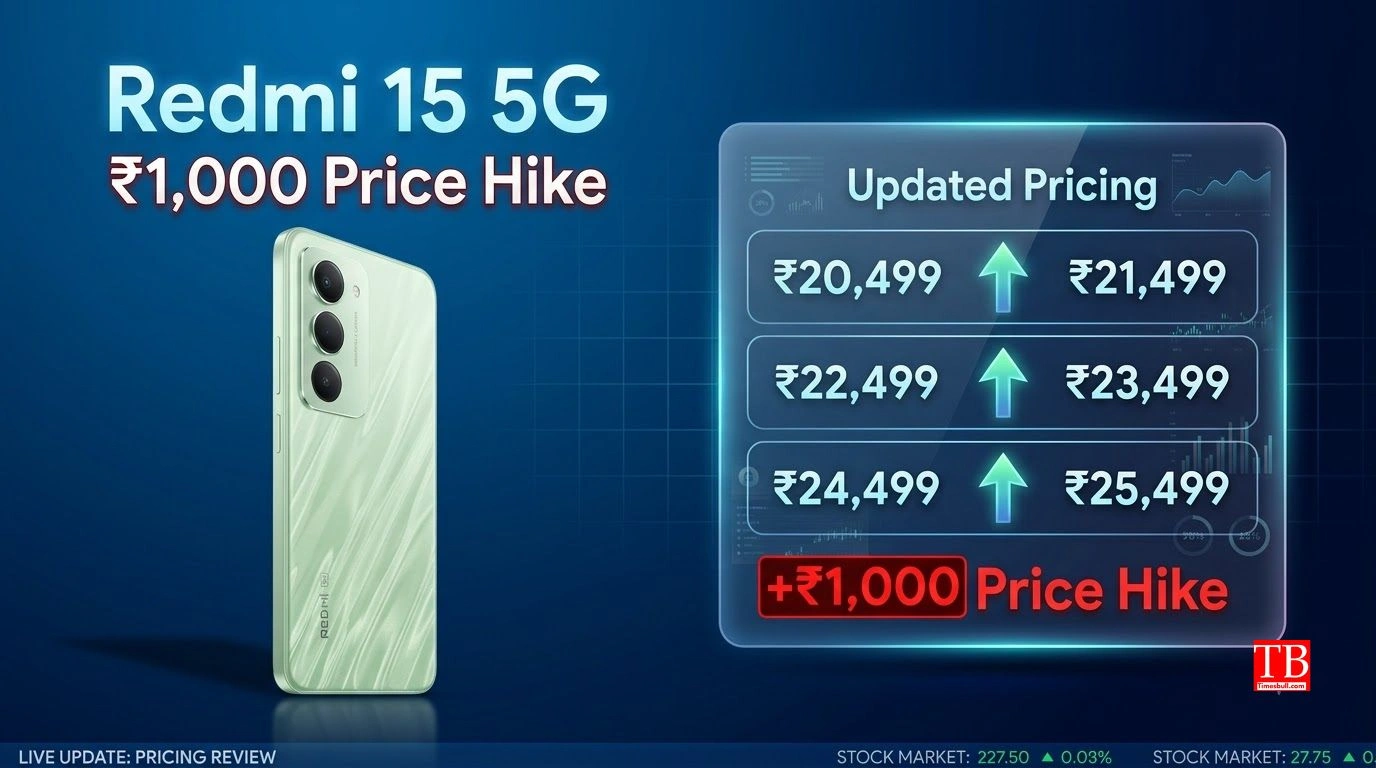 Redmi 15 5G की नई कीमतें