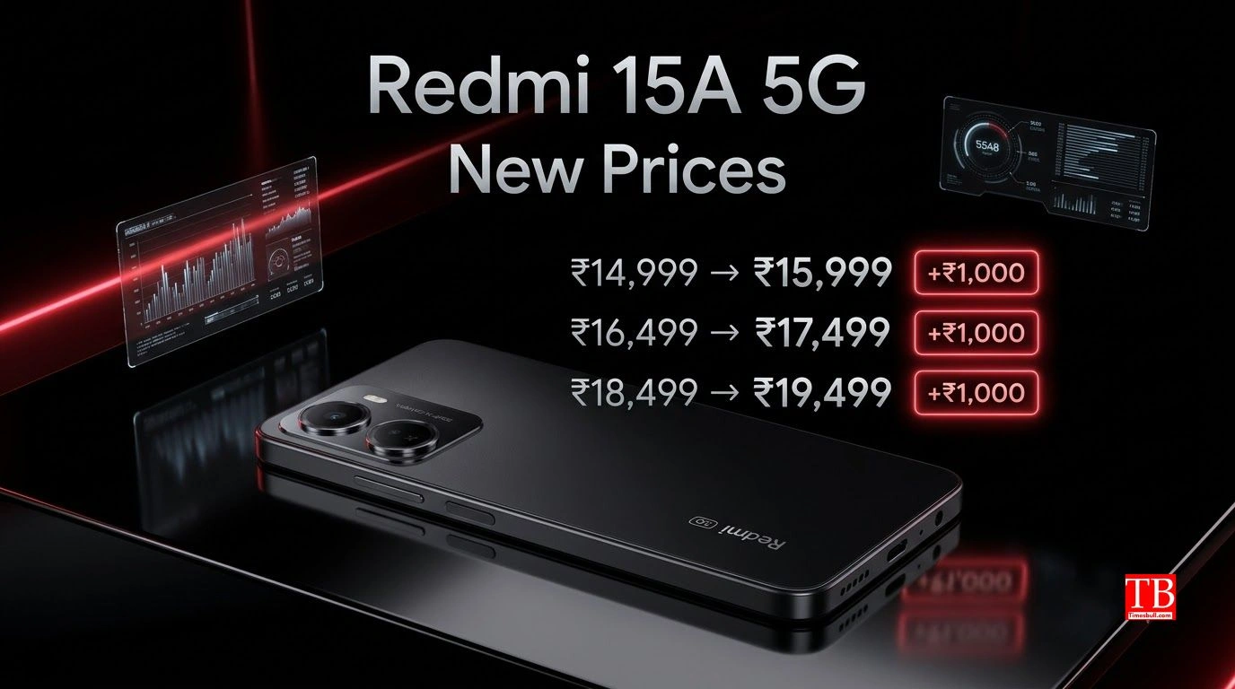 Redmi 15A 5G की नई कीमतें