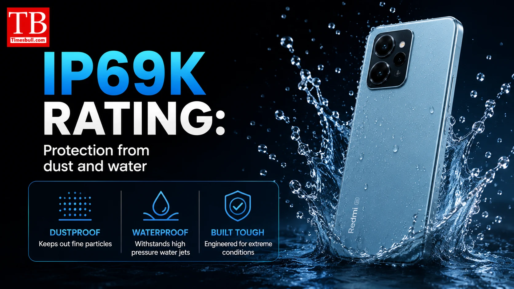 IP69K rating: Protection from dust and water