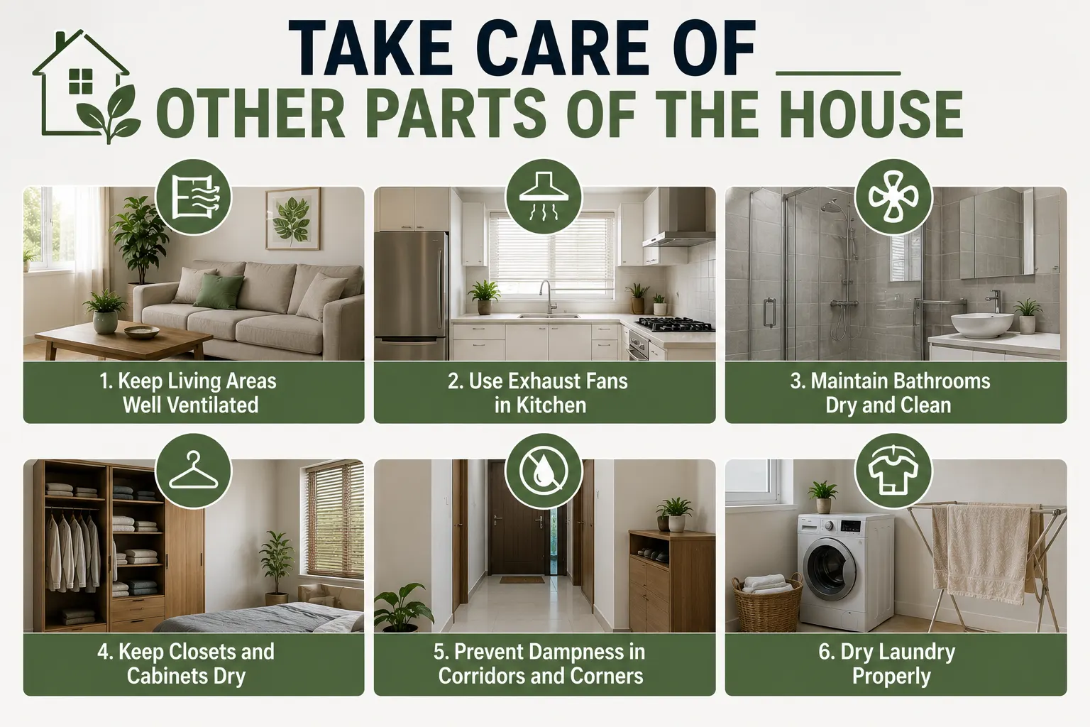 Take care of other parts of the house