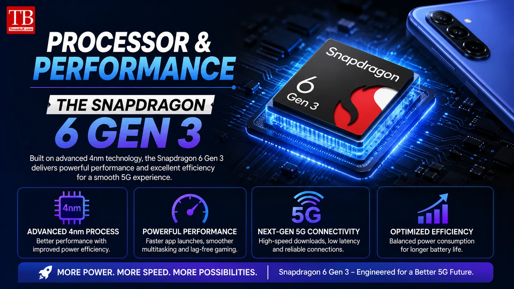 Processor and Performance The Snapdragon 6 Gen 3.