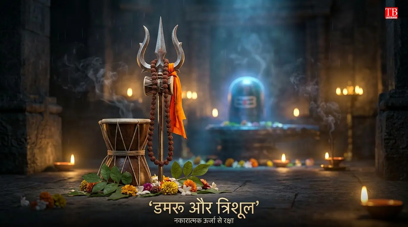 चौथी चीज: डमरू और त्रिशूल