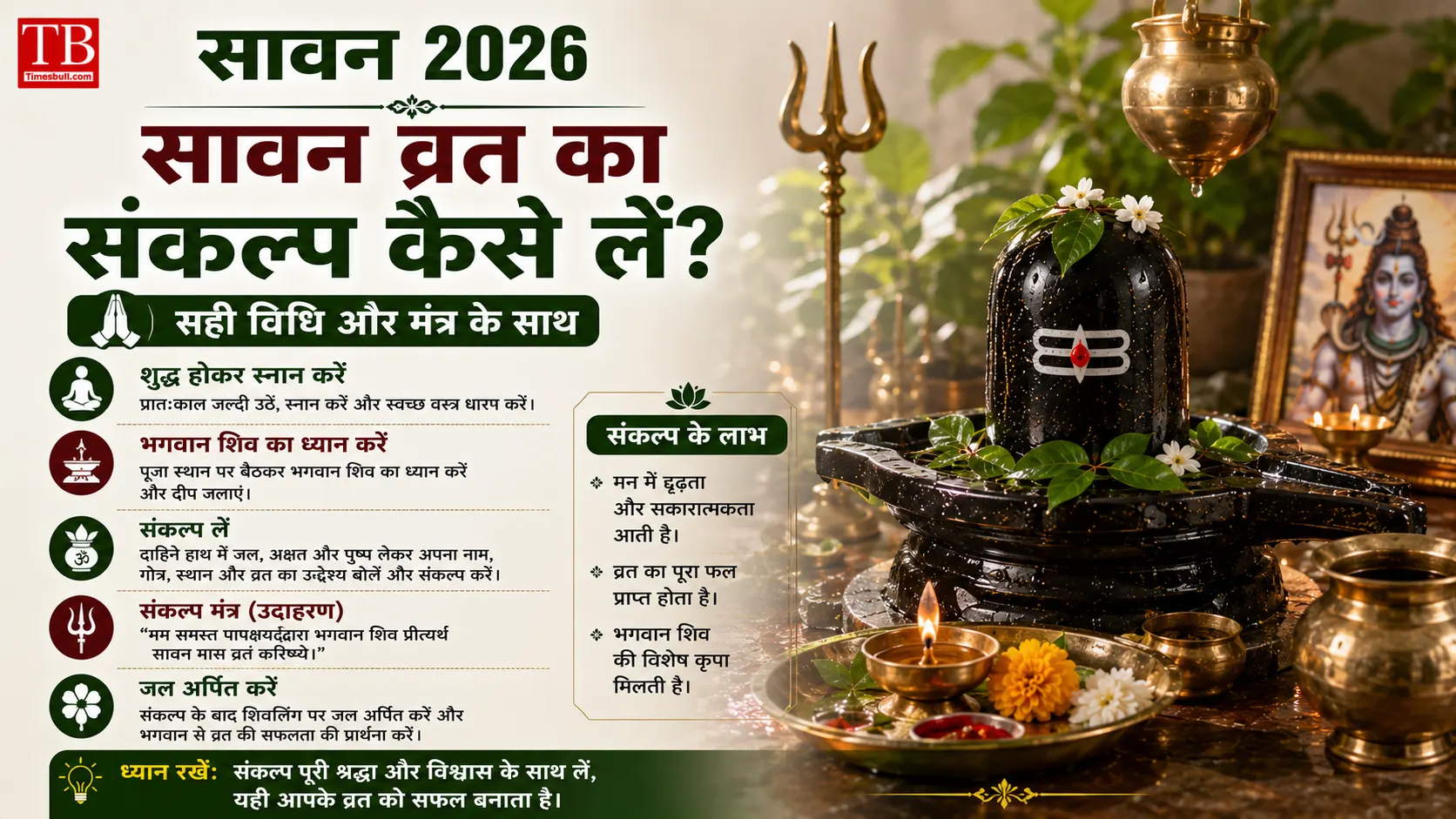 सावन व्रत का संकल्प कैसे लें?