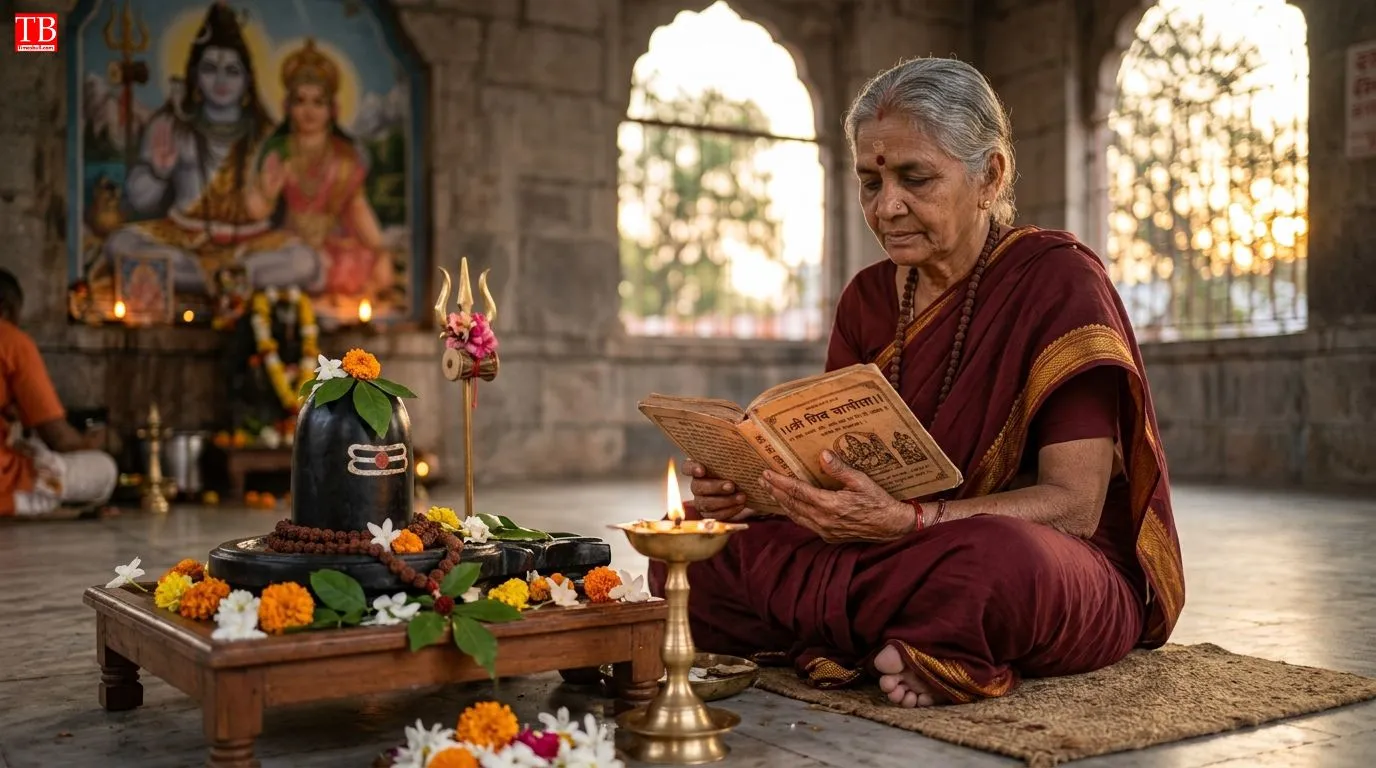 शिव चालीसा और शिव स्तोत्र का पाठ