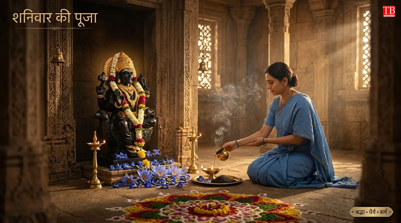शनिवार को शनि देव का स्मरण और पूजा
