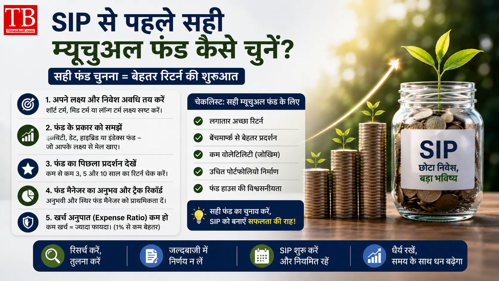 SIP से पहले सही म्यूचुअल फंड कैसे चुनें?