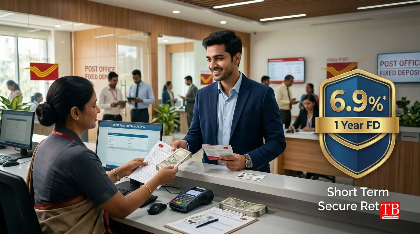 1 year post office FD. Short time, good return