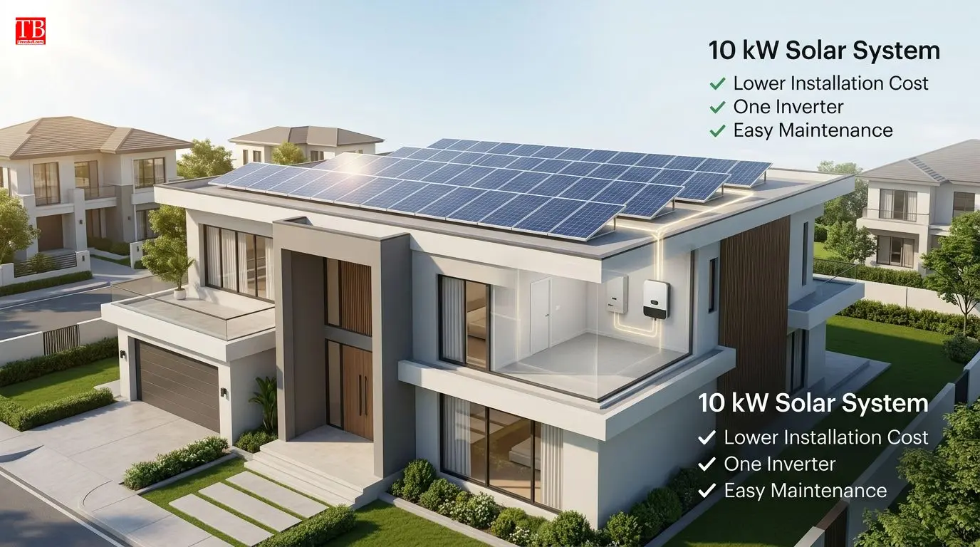 10 kW का सिंगल सिस्टम क्यों है ज्यादा फायदेमंद?