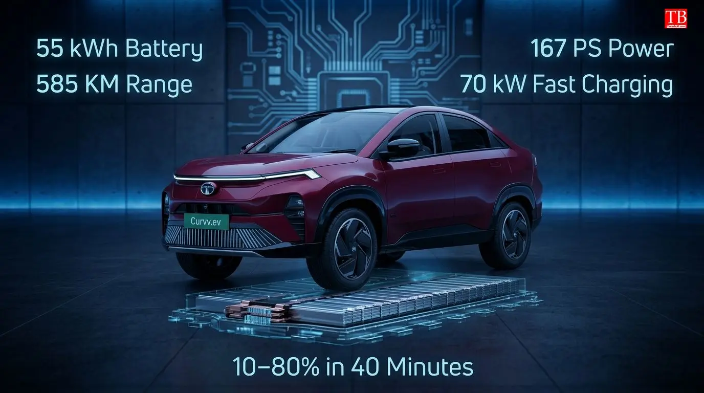 Battery, motor and range