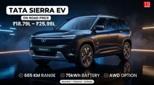 Tata Sierra EV on-road