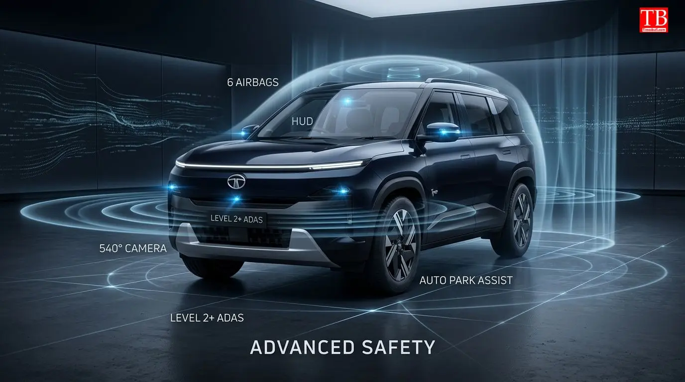 The Tata Sierra EV: Safety and ADAS features