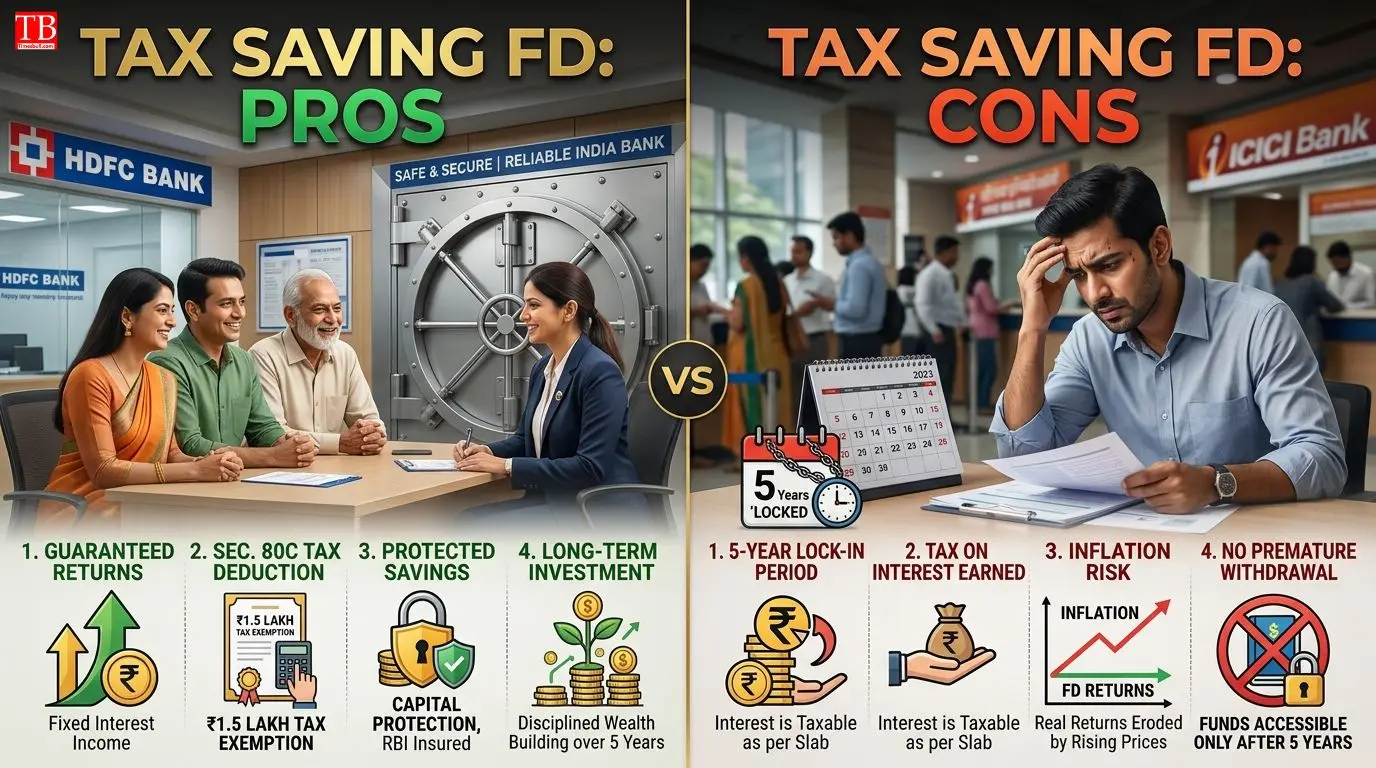 Tax Saving FD के फायदे और नुकसान