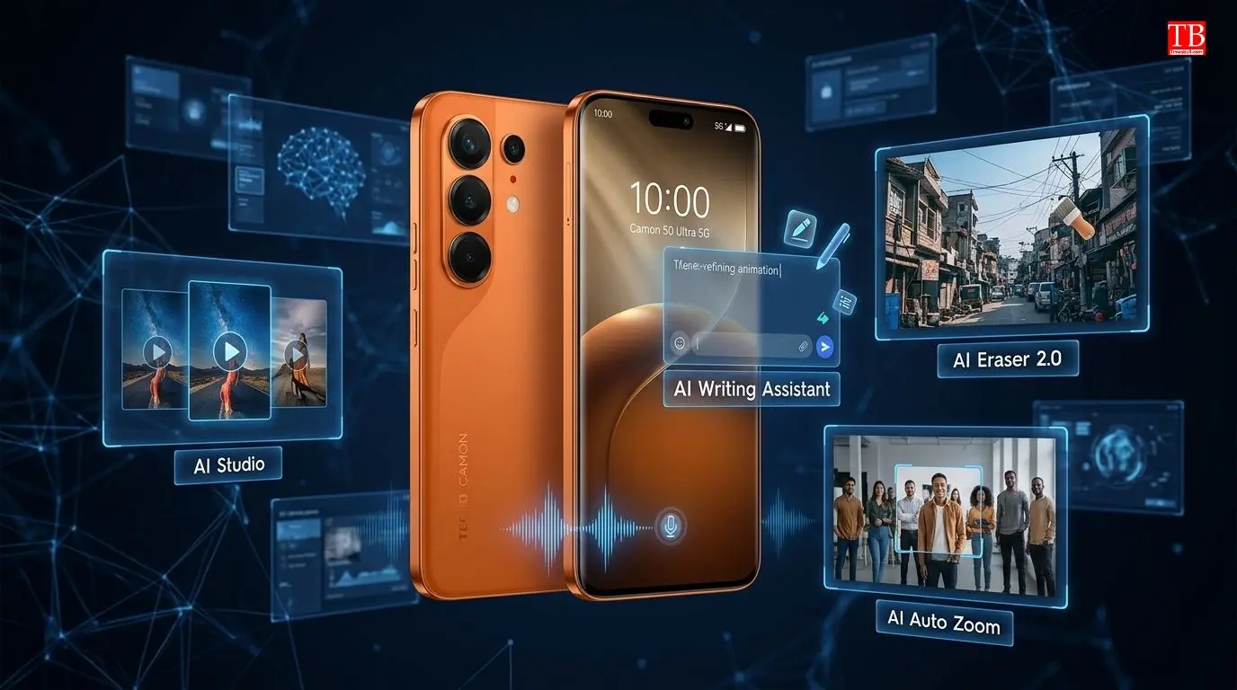 AI features AI Studio, AI Writing Assistant, Noise Cancellation